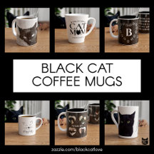 Black Cat Coffee Mugs