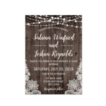 Rustic Country Wood Invitation Suite