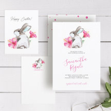 Cute Bunny Rabbit Baby Shower