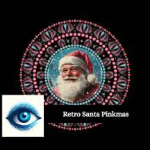 Retro Santa Pinkmas Mandala Personalized Gifts 
