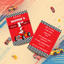 1st Birthday Red Race Car Party Collection Boys