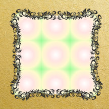 Pale Green Rose White 3D Optical Gradient Pattern