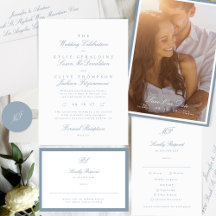 Classic Dusty Blue Wedding Collection