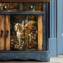 Magical Fantasy Unicorns with Flowers