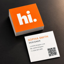 Modern Hi Square Business Card