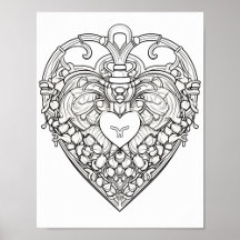 Adult Create Your Own Art Coloring Posters-44