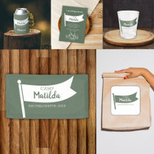 Camp Bachelorette Mountain Green Flag