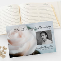 Funeral & Memorial Service Floral GuestBooks