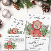 Christmas Bear Baby Shower