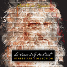 da Vinci's Self Portrait Brick Wall Collection