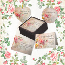 Vintage Floral Grandma "Happy Mother's Day"