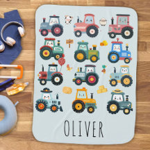 Cute Baby Tractors in a Farm