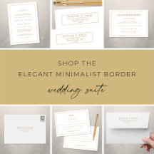 Elegant Border Gold Muslim Wedding Suite