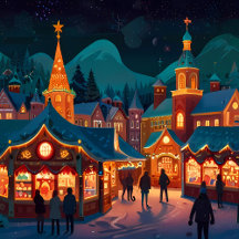 Joyful Christmas holiday scene celebration,