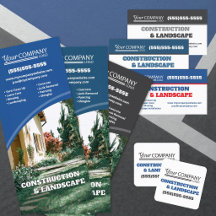 Blue and Gray Printed Advertising Material