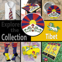 Tibet & Tibetan Flag / Lhasa