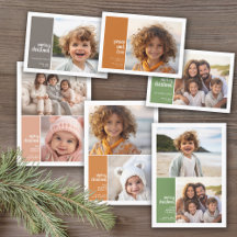 All is Calm - Color Block Christmas Cards