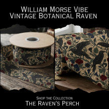 William Morris Vibe Vintage Botanical Raven 