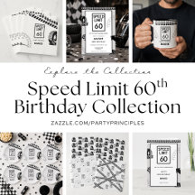 60th Birthday Speed Limit Road Sign Motoring Theme