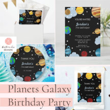 Planets Birthday Galaxy Solar System