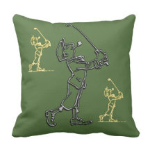 Golf Player outline design ~ editable background