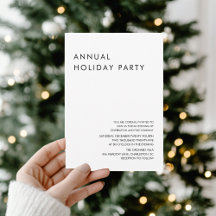 Elegant Annual Holiday Party Collection