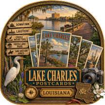 Lake Charles Louisiana Postcards/Gifts