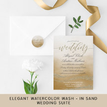 Awash Elegant Watercolor - In Sand