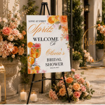 Love at First Spritz Floral Cocktail Bridal Shower