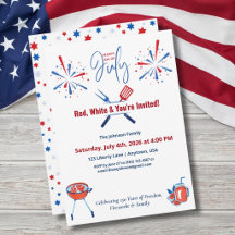 Red, White & You're Invited: America's 250th Anniv