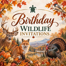 Birthday Wildlife Invitations