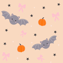 Cute Pastel Halloween Bat Collection