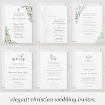 INVITATIONS - WEDDING - Classic Christian