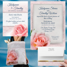 Elegant Pink Roses Wedding Collection