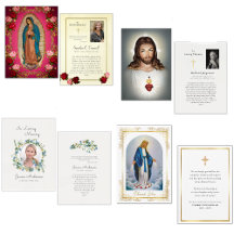 Catholic Funeral / Memorial Prayer Cards