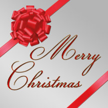 Merry Christmas Red Bow