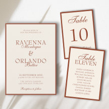 "Estella" Terracotta Old Money Wedding Collection 