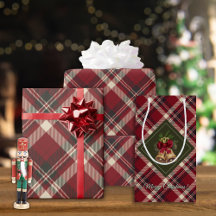 Rustic Christmas Red & Green Tartan Plaid 