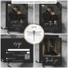 Dark Moody Minimal Photo Wedding