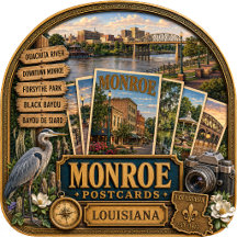 Monroe Louisiana Postcards/Gifts