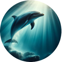 Dive Deep Live Free Dolphin Drinking Vessels