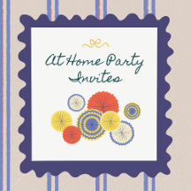 At Home Party Invitations