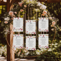 Floral Seating Chart Collection