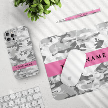 Snow Gray Camouflage Pink Collection