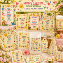 Sunny Garden 2nd Birthday Floral Picnic Party