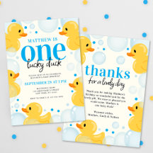One Lucky Duck 1st Birthday Party