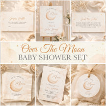 Over The Moon Baby Shower Collection