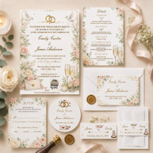 Elegant Gold Floral Wedding Collection