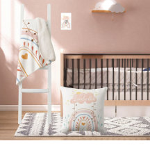 Cute Watercolor Pink Rainbow