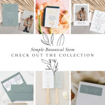 wedding   simple botanical stem